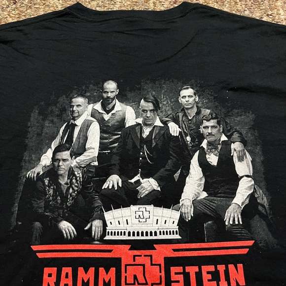 🎸 '22 Rammstein Band Borth American Stadium Tour 2 Side With Tags UNWORN T Shirt - Picture 12 of 12